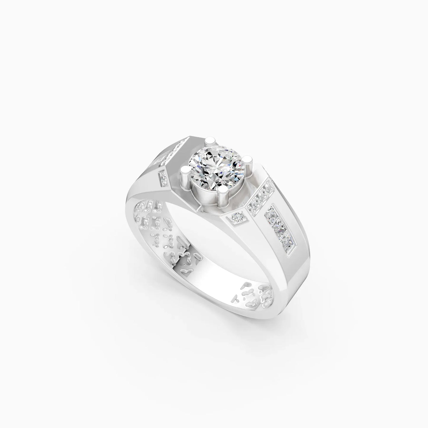 Modern Classic Solitaire Men's Ring