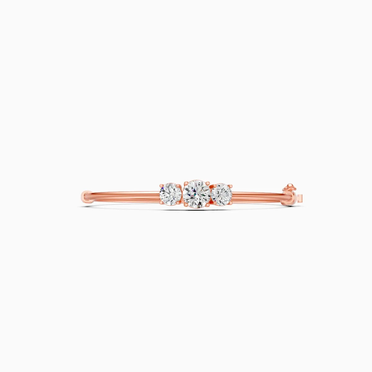 Bold Round Solitaires Diamond Bracelet
