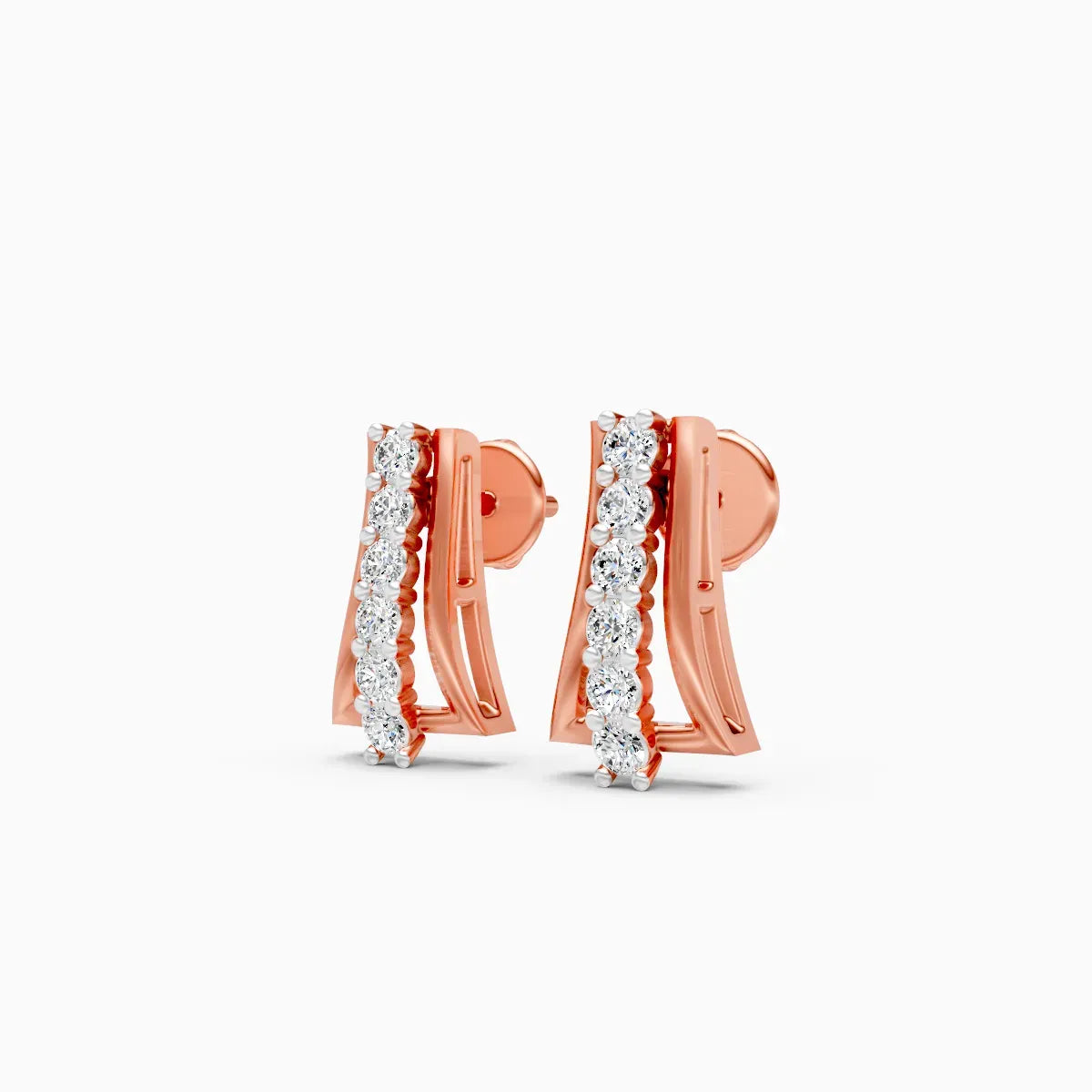 Diamond Curve Bar Studs
