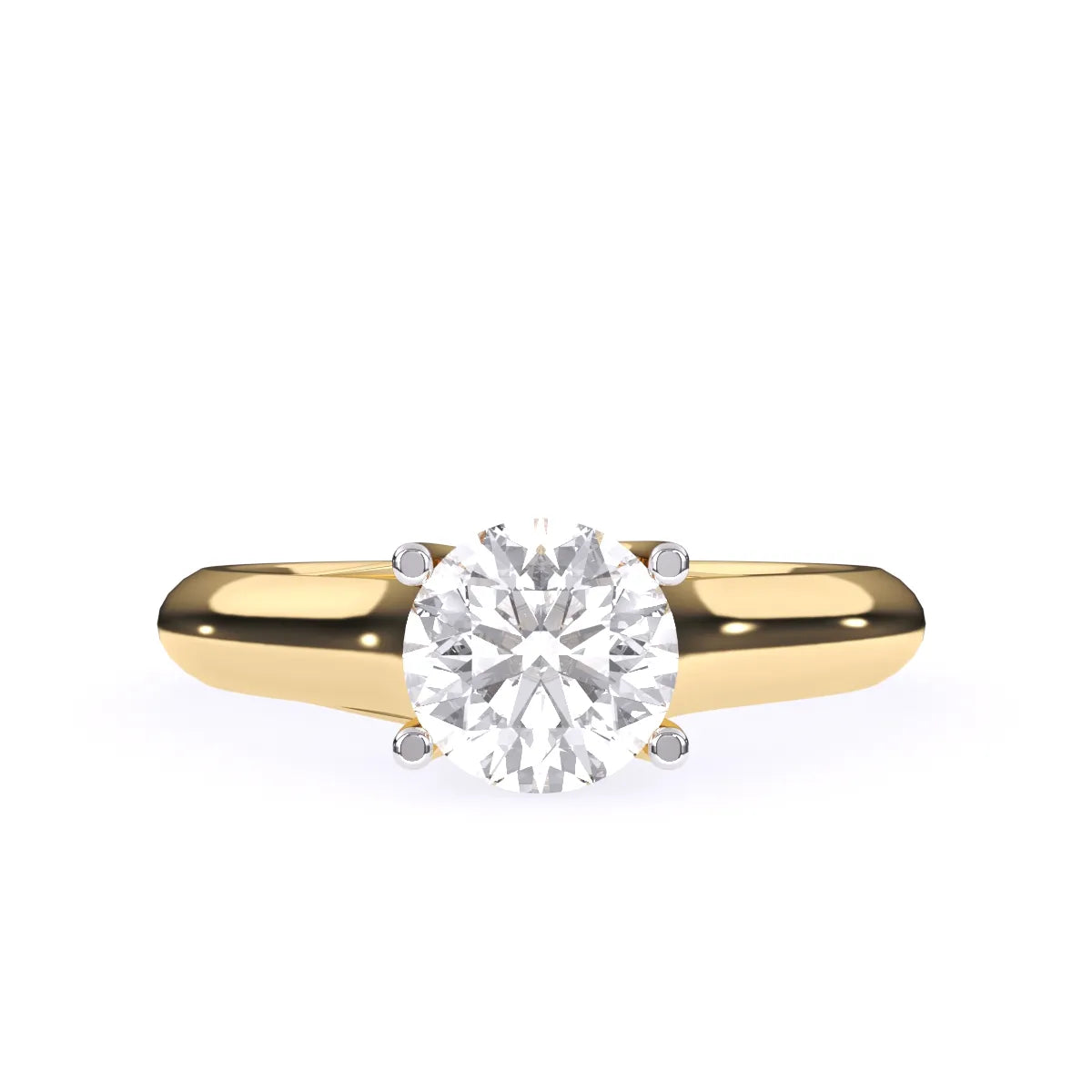 Round Solitaire Lab Grown Diamond Ring