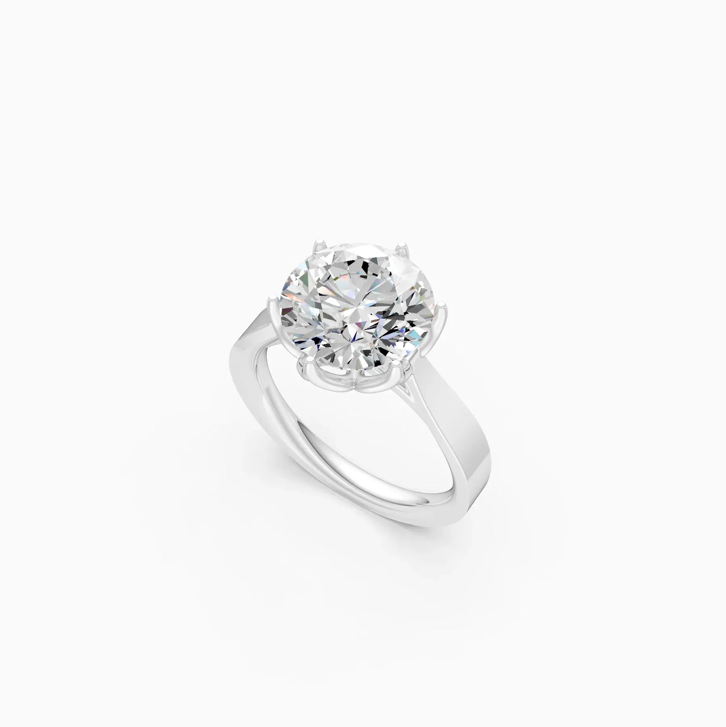 Six Prongs Solitaire Diamond Ring