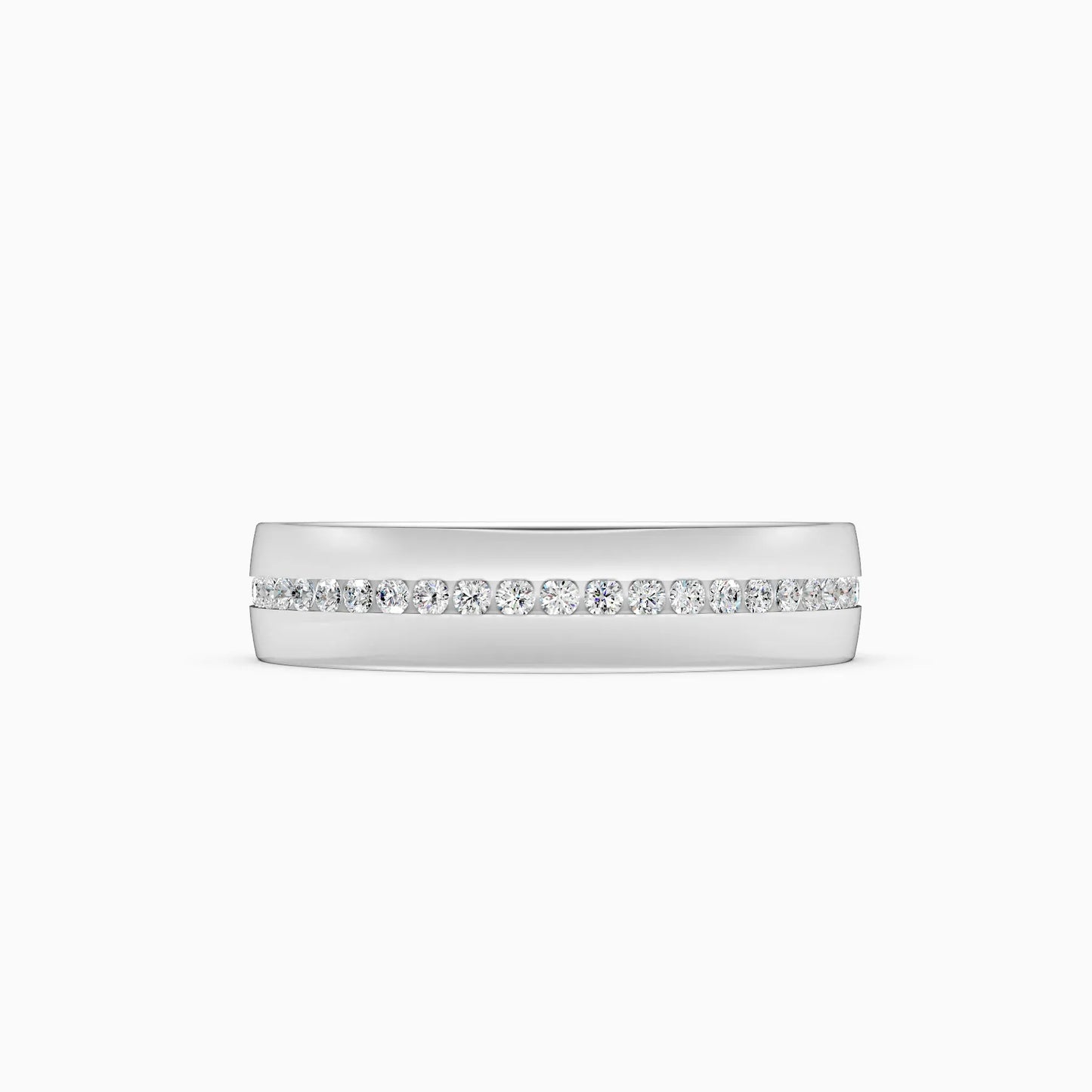 Channel Setting Lab Grown Diamond Men's Band