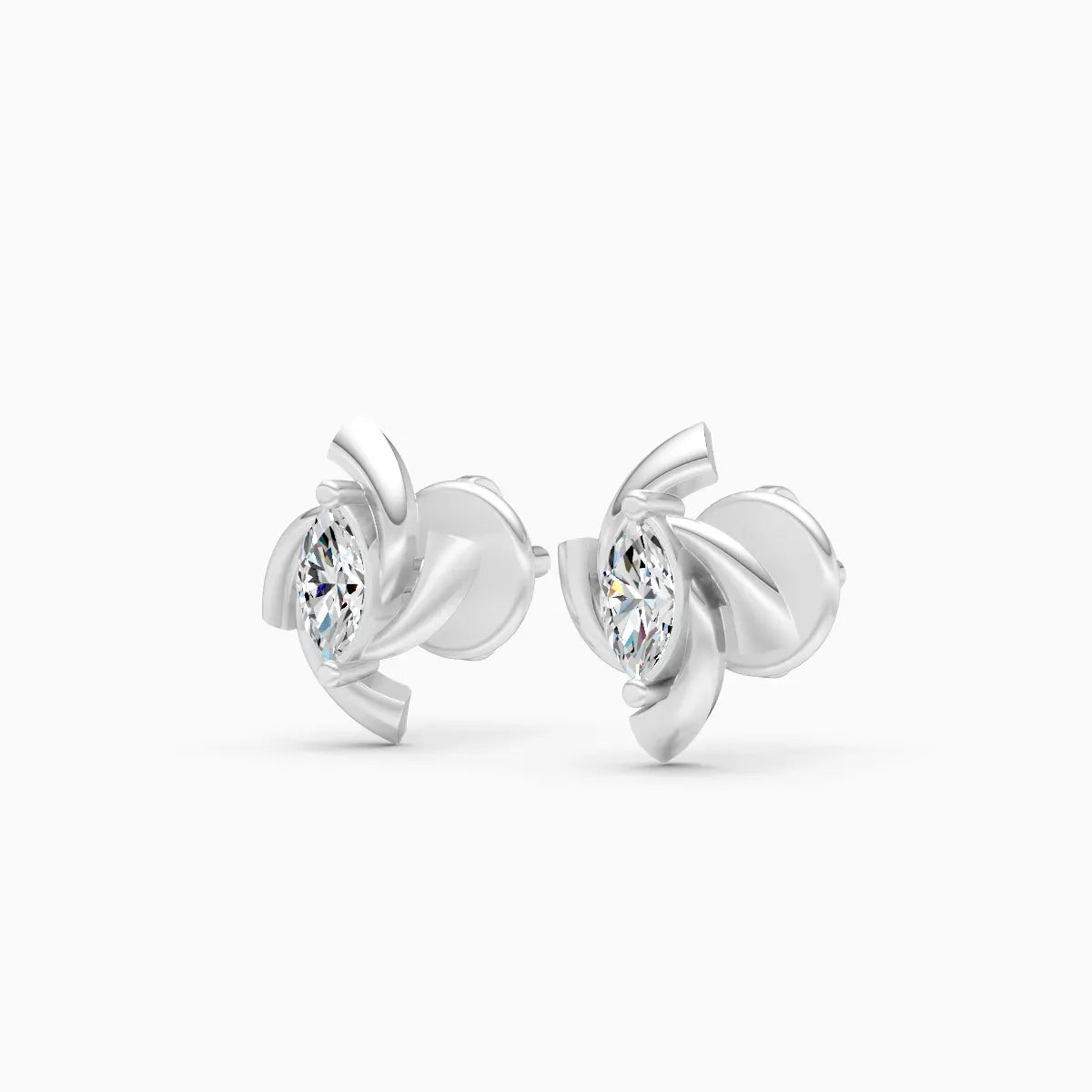 Marquise Swirl Studs