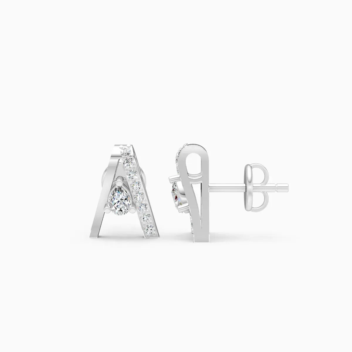 Pear Drop Geometric Studs