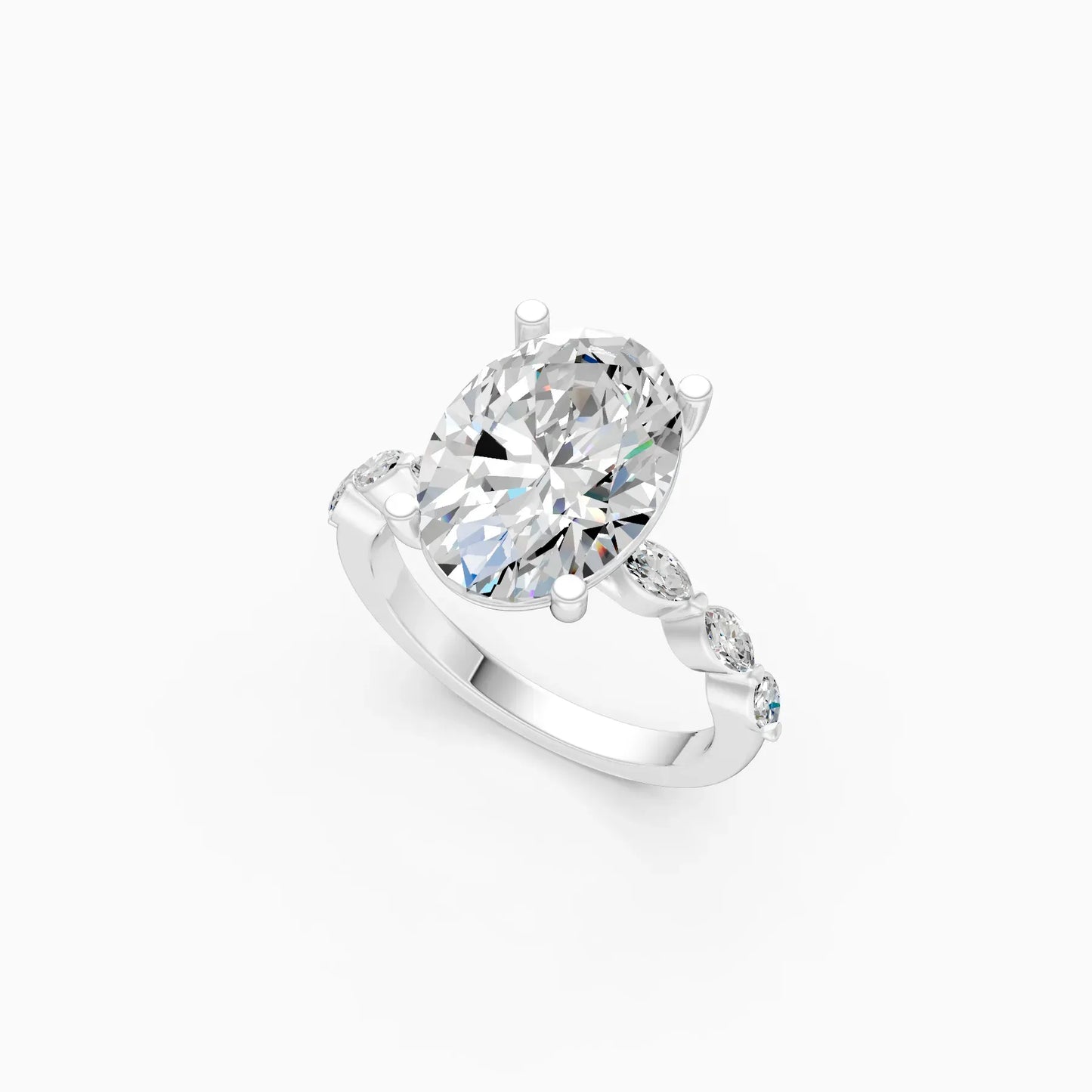 Crown of Grace Oval Diamond Ring