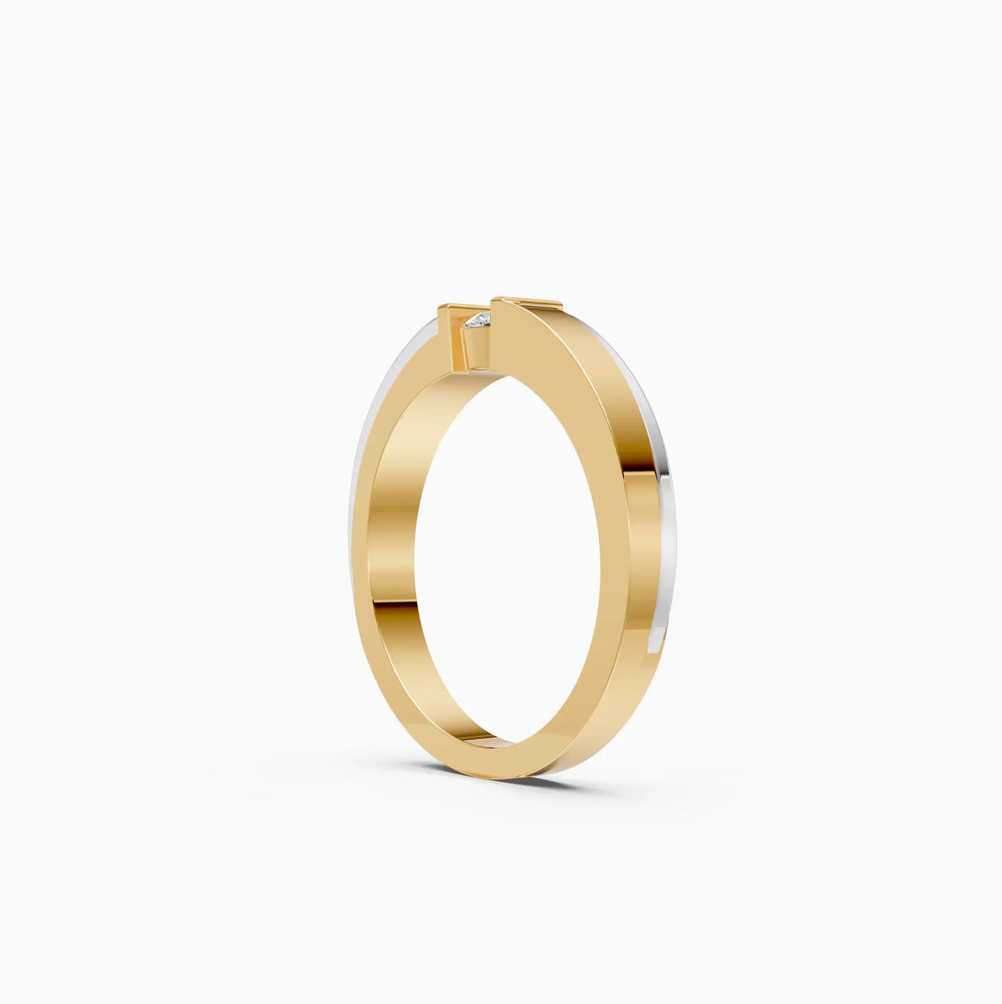 Forever One Round Diamond Tension Setting Ring