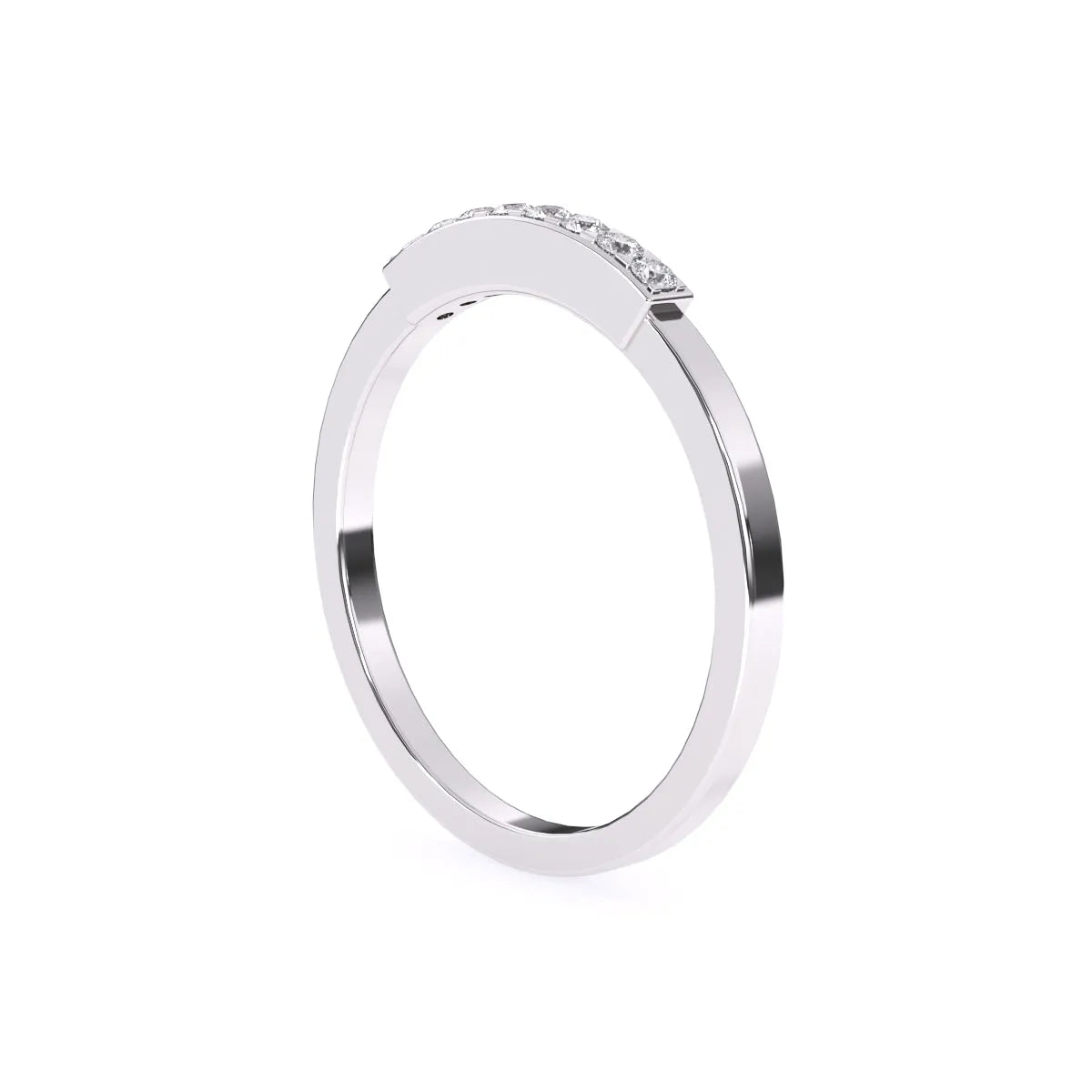 Timeless Round Diamond Rose Gold Matching Band