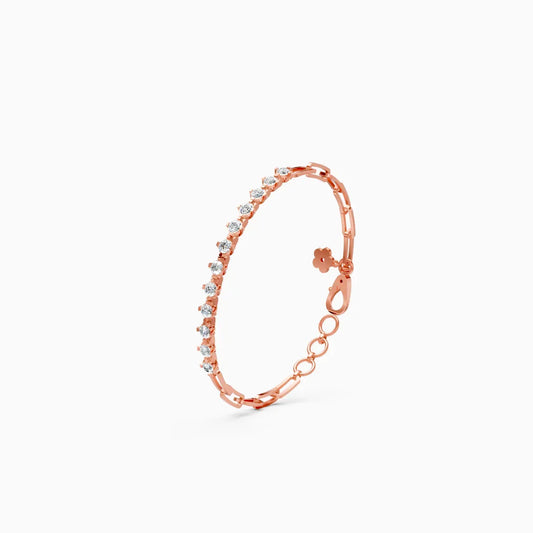 Round Light Weight Tennis Lab Grown Diamond Bracelet
