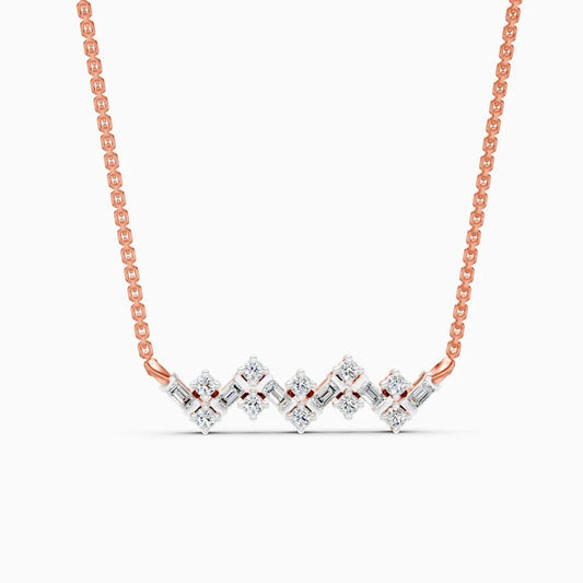 Minimalist Zigzag Gleam Necklace