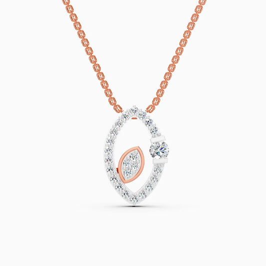 Marquise Fusion Tiny diamond Necklace