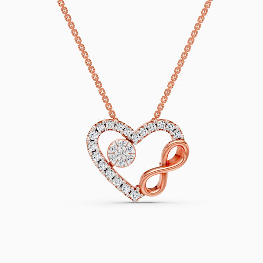 Boundless Heart Infinity Diamond Necklace