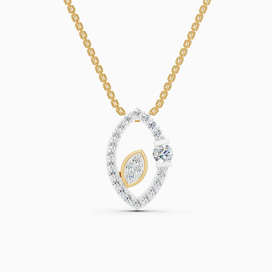 Marquise Fusion Tiny diamond Necklace