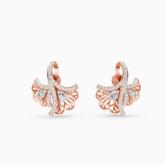 Butterfly Bloom Lab Grown Diamond Earrings