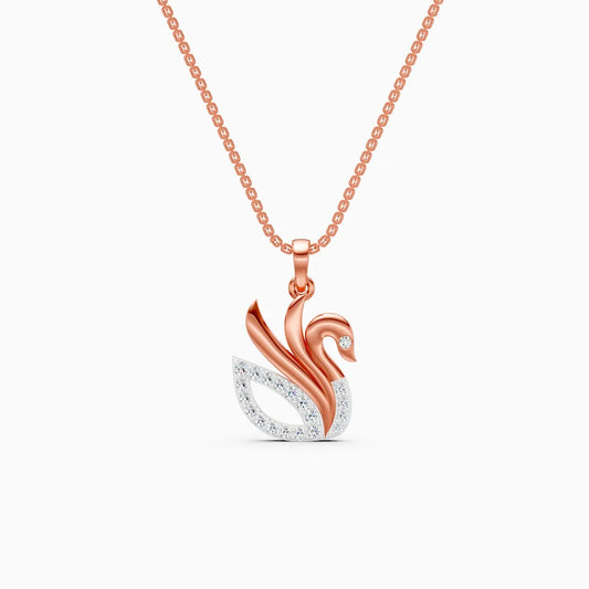 Love Grace Swan Diamond Pendant