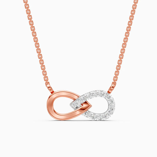 Infinity Love Lab Grown Diamond Necklace