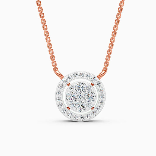 Stunning Circular Diamond Necklace