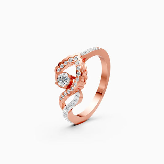 Infinity Swirl Lab Grown Diamond Ring