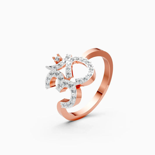 Spiritual Grace Om Band Ring