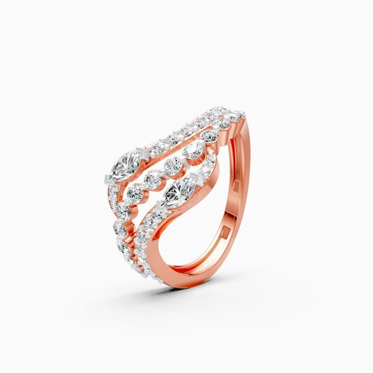 Ripple Shine Lab Grown Diamond Ring