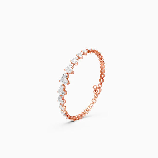 Whispers of Love Heart Diamond Bracelet