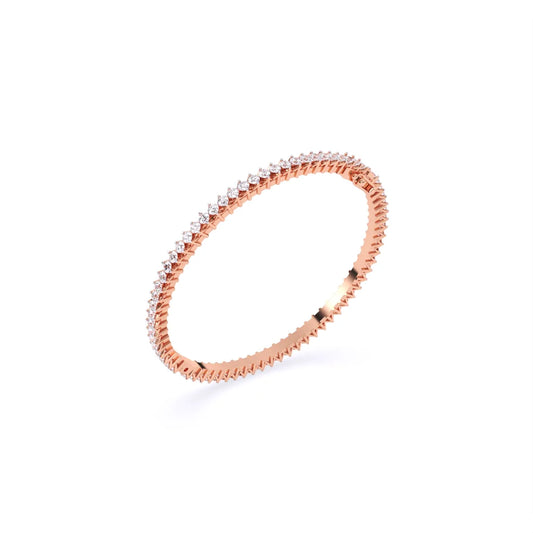 Round Solitaire Lab Grown Diamond Bangles