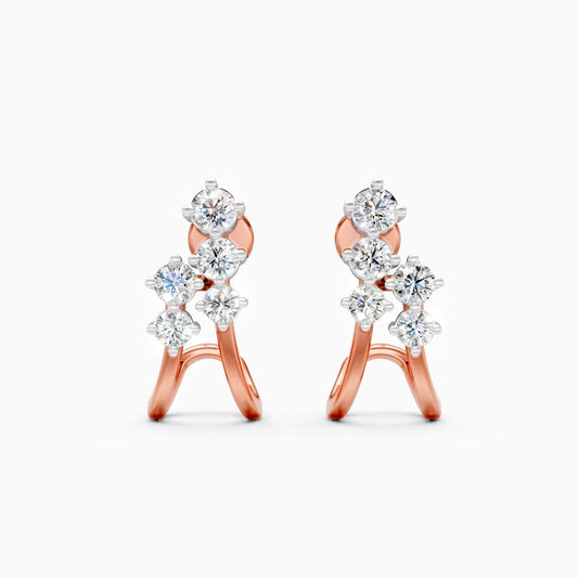 Modern Arc Lab Grown Diamond Earrings