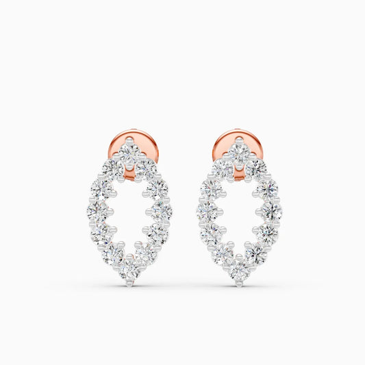 Marquise Petal Lab Grown Diamond Earrings