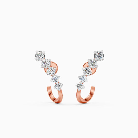 Sleek Curve Lab Grown Diamond Studsa