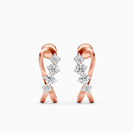 Twine Spark Lab Grown Diamond Earrings