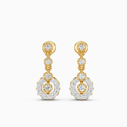 Halo Bloom Drop Earrings