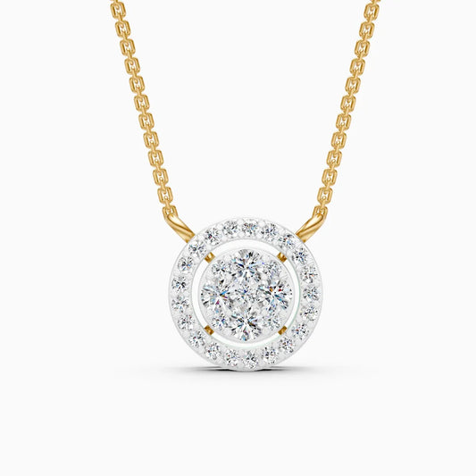 Stunning Circular Diamond Necklace