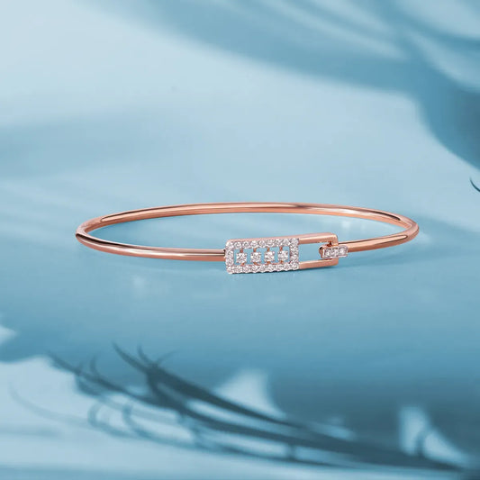 Classic Lab Grown Diamond Gold Bracelet