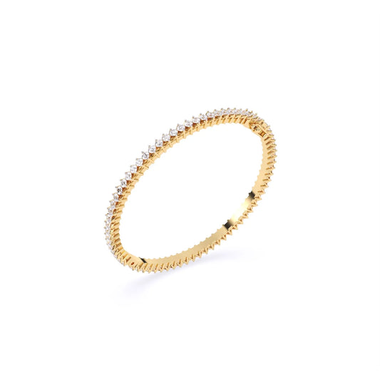 Round Solitaire Lab Grown Diamond Bangles