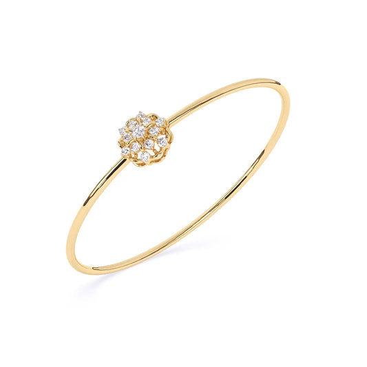 Gleaming Floral Lab Grown Diamond Bracelet