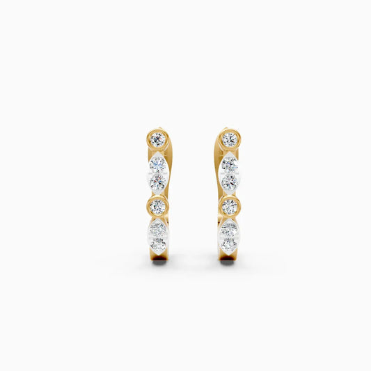 Diamond Curve Hoops
