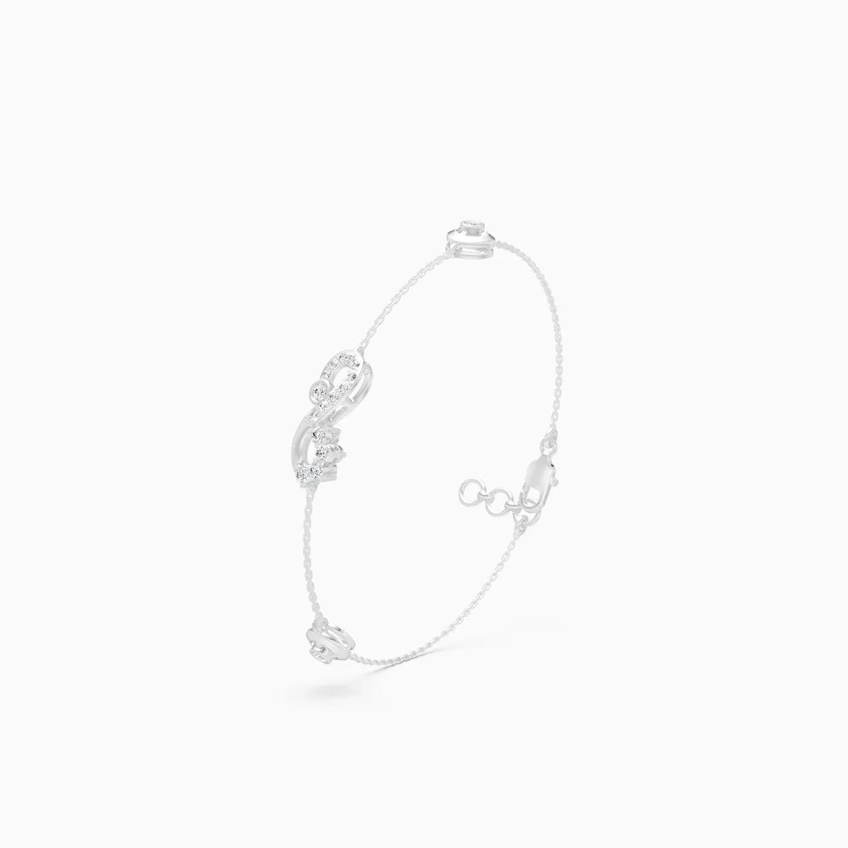 Infinity Shape Round Box Chain Bracelet