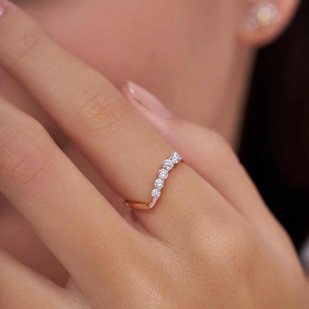 Twisted Grace Lab Grown Diamond Ring
