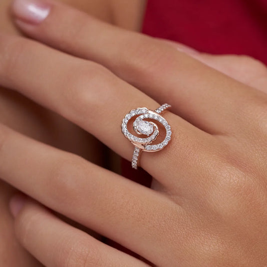 Lustrous Orbit Lab-Grown Diamond Ring