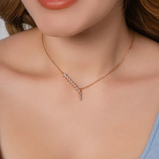 Aurora Line Lab Grown Diamond Necklace