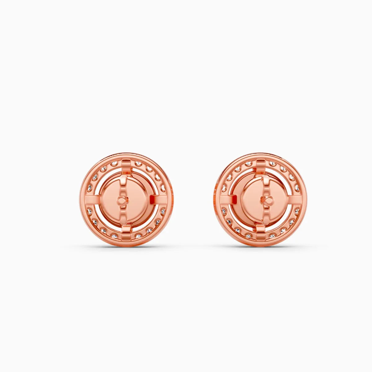 Round Solitaire Lab Diamond Studs