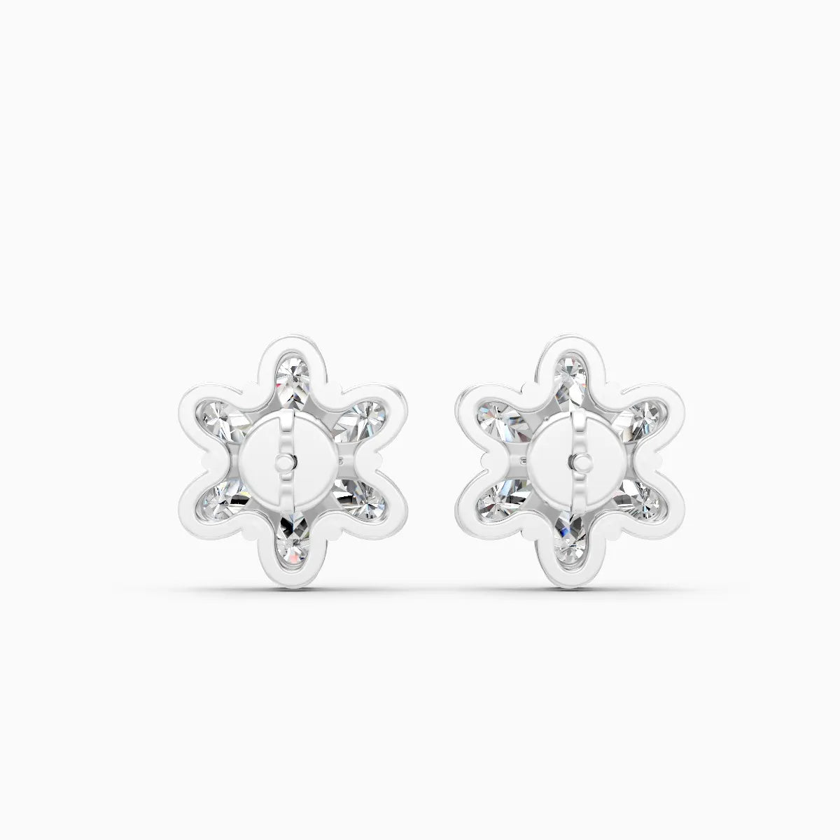 Petal Whisper Diamond Stud Earrings