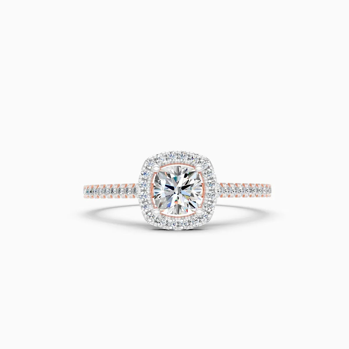 Square Centerpiece With Mini Diamond Band