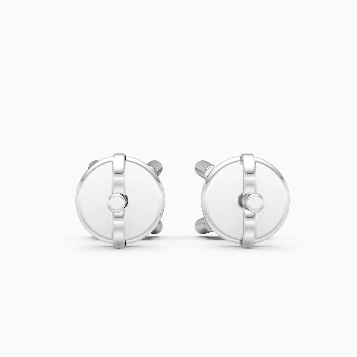 Princess Cut Solitaire Diamond Stud Earrings