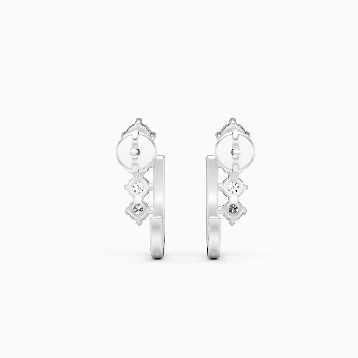 Modern Line Lab Grown Diamond Earrings