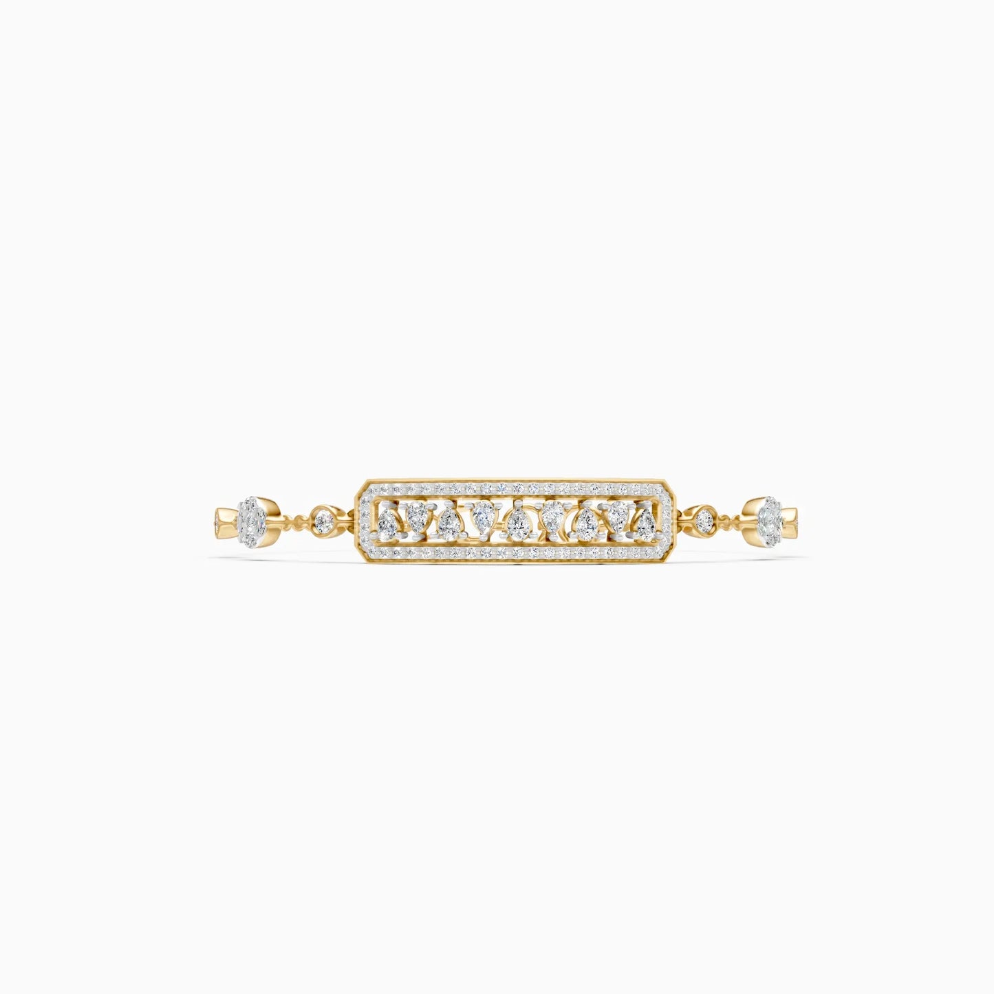 Regal Radiance Drop Diamond Bracelet