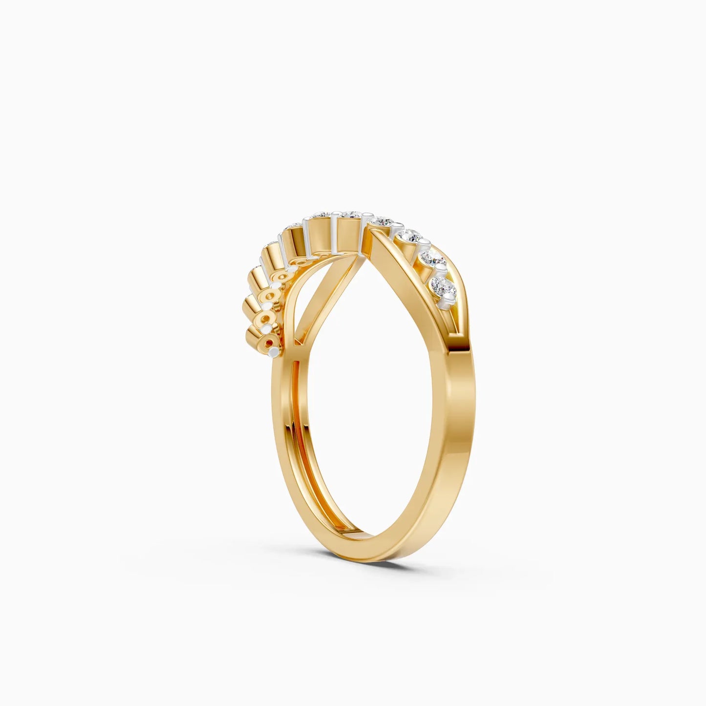 Elegant Curve Infinity Band Ring