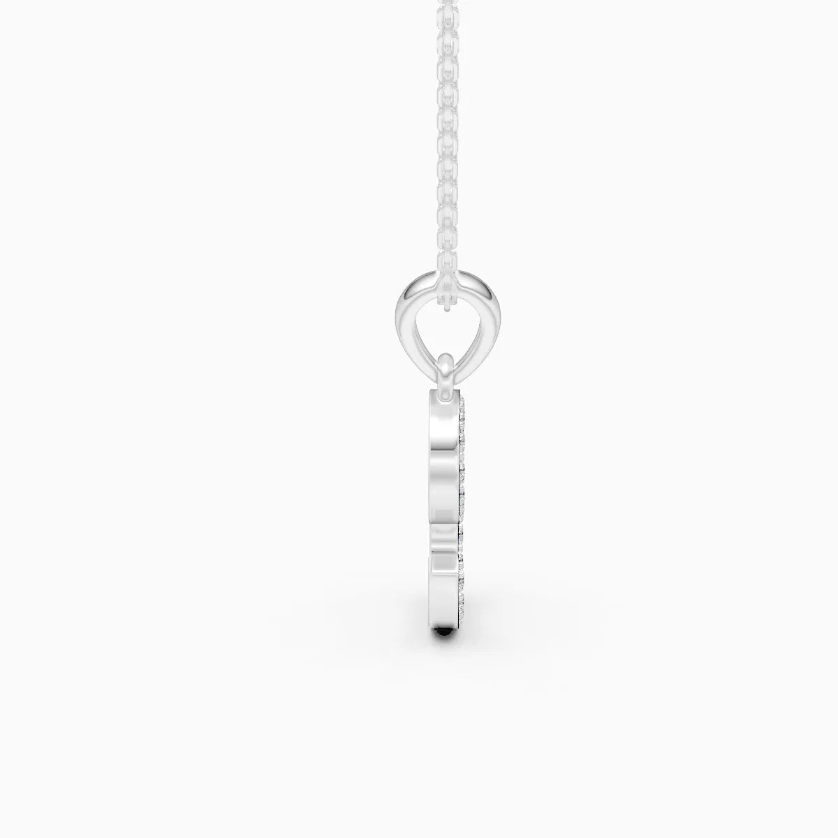 S Lab Grown Diamond letter Pendant