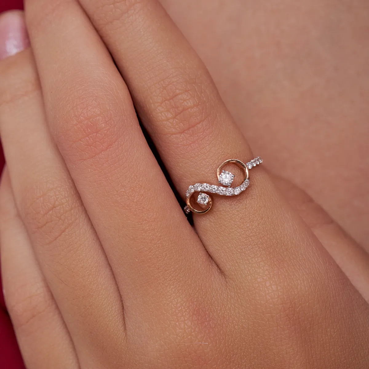Forever Curl Lab Grown Diamond Ring