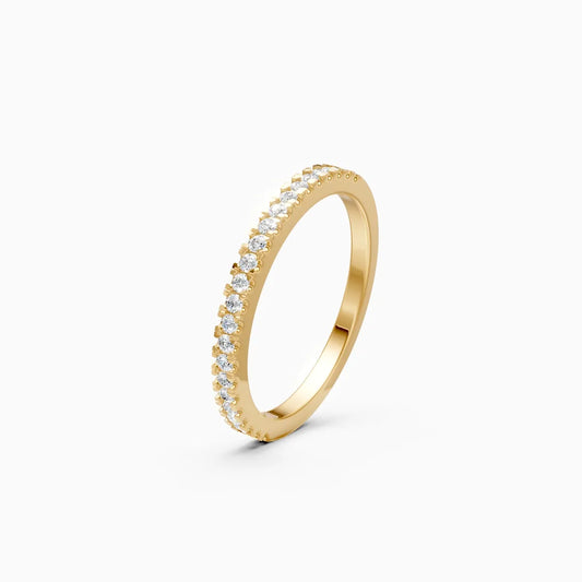 Dainty Diamond Row Band Ring