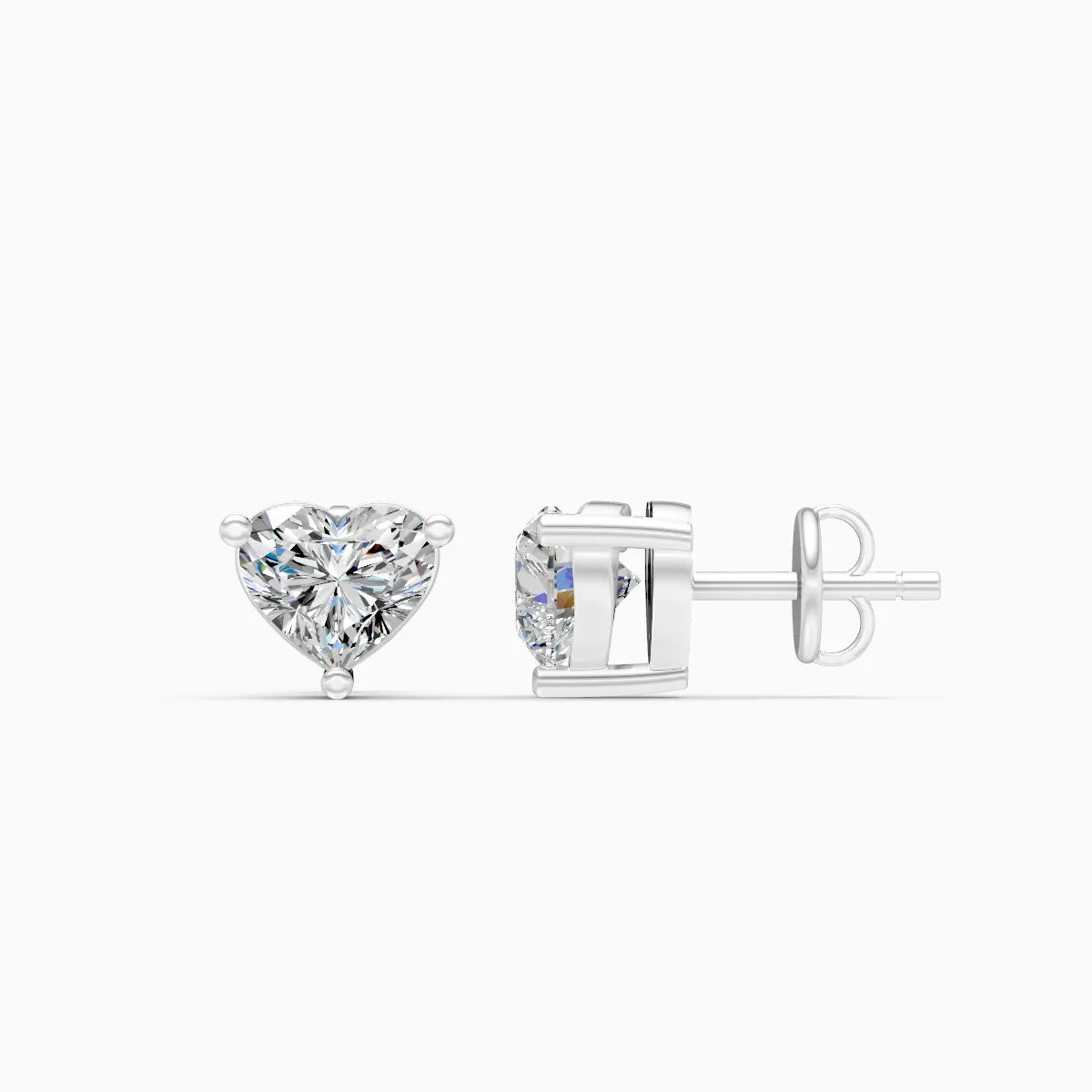 Forever Love Heartlight Diamond Solitaire Studs